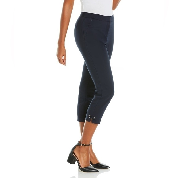 Rafaella Pants - Rafaella NWT curvy fit capri navy blue bottom pants Size 4.   C12